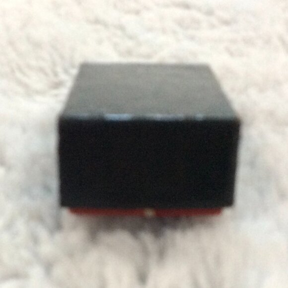 Vintage Black Onyx Gold Tone Trim Round Button Cufflinks Three-Piece Set in Orig - Picture 3 of 7